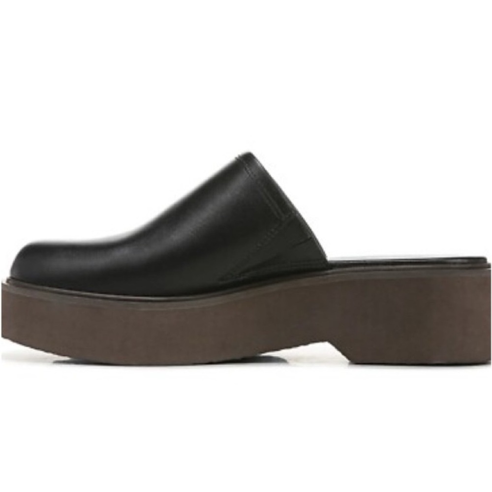 VINCE ANTON Black Leather Platform Mules Women’s SZ 8.5 - Picture 4 of 17
